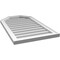 Ekena Millwork Octagonal Top Surface Mount PVC Gable Vent w/ 2"W x 1-1/2"P Brickmould Frame, 20"W x 34"H GVPOT20X3402SN - alternate 2